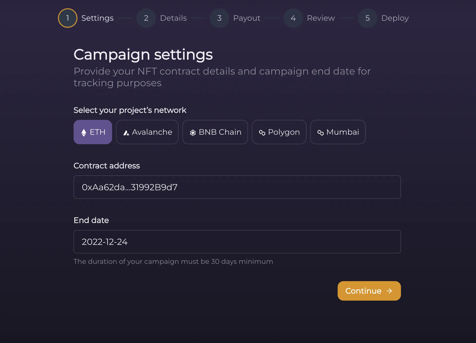dapp screenshot 1