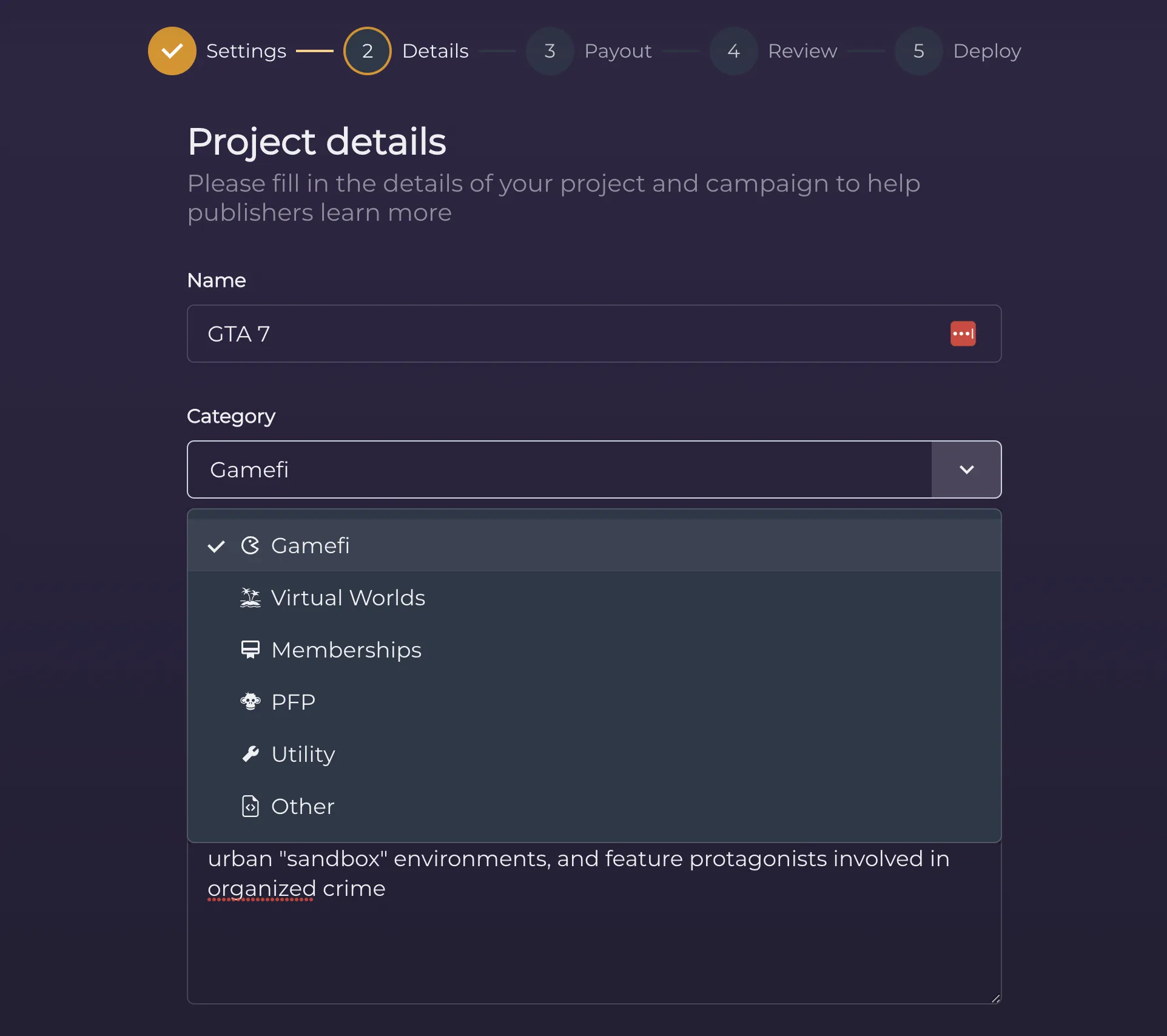 dapp screenshot 2